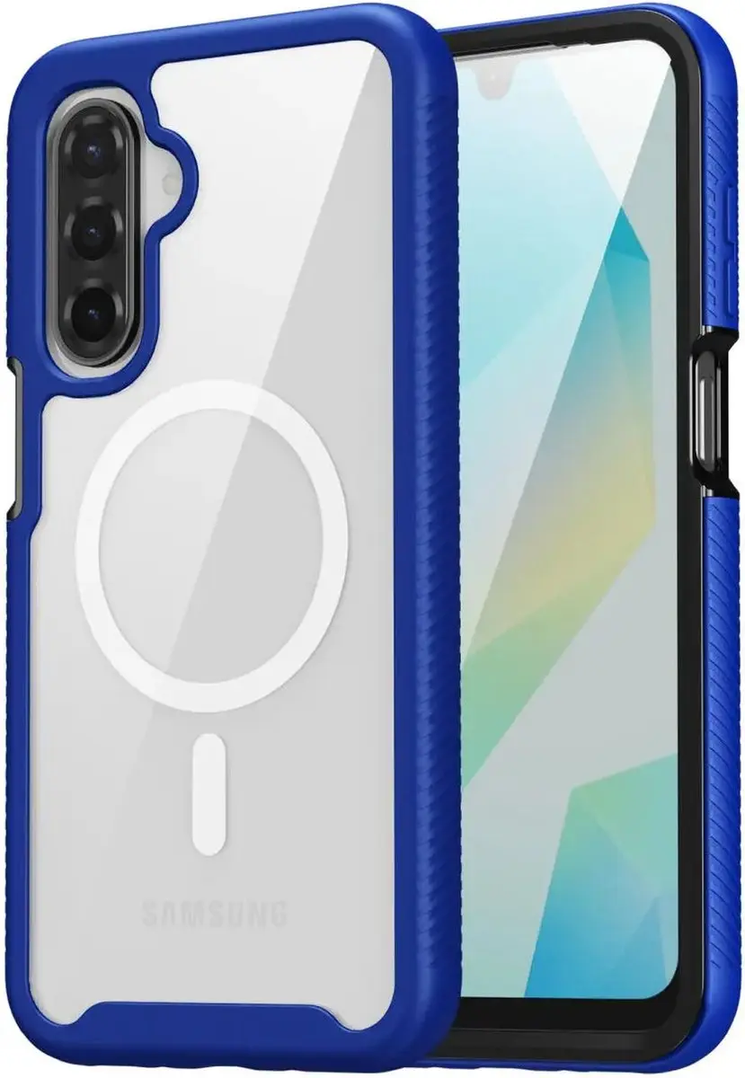 Selected Hoesje Samsung Galaxy A26 MagSafe Blauw - Schokbestendig
