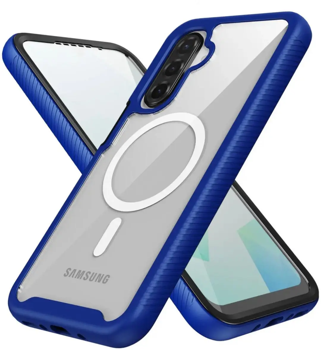 Selected Hoesje Samsung Galaxy A26 MagSafe Blauw - Schokbestendig