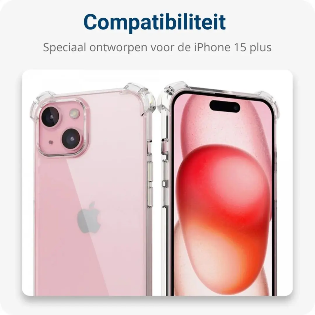 Selected Schokbestendig Hoesje iPhone 15 Plus - Transparant - afbeelding 6 van 6