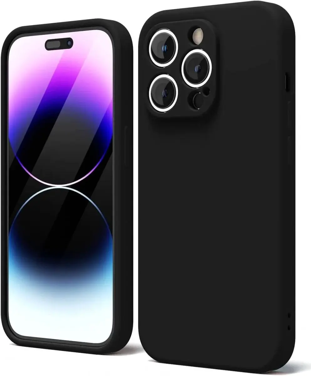 Selected Hoesje iPhone 14 Pro Max TPU Dun Zwart