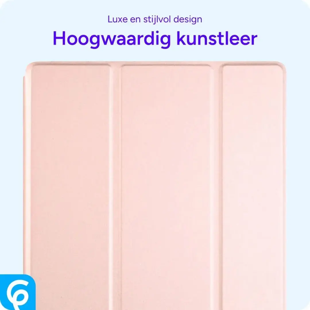 Samsung Galaxy Tab A11 Luxe Tri-Fold Book Case - Roze