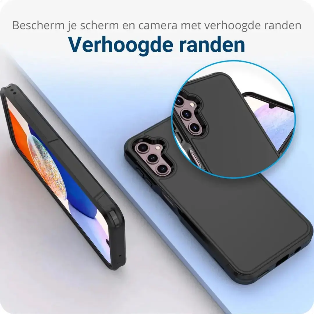 Selected by GSMpunt Samsung Galaxy A14 MagSafe Hoesje - Dual-Layer Zwart