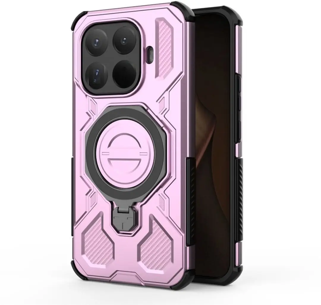 Selected Hoesje Xiaomi 15T Pro MagSafe Roze - 360° Draaibare Stand