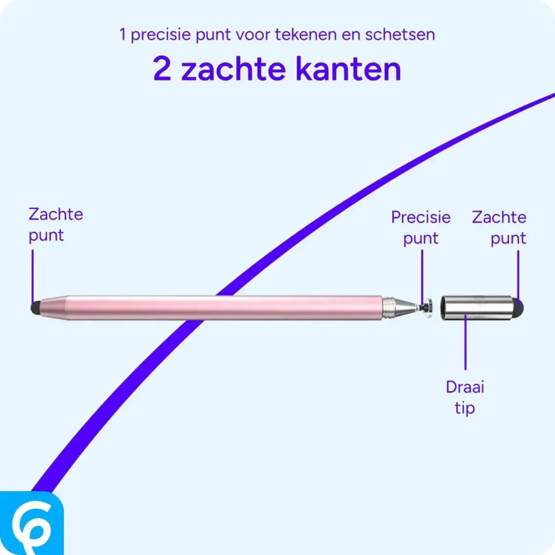 Selected SBG Universele Stylus Pen Roze Goud