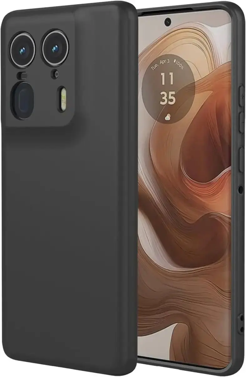 Selected Motorola Edge 50 Ultra Hoesje Zwart Dun TPU