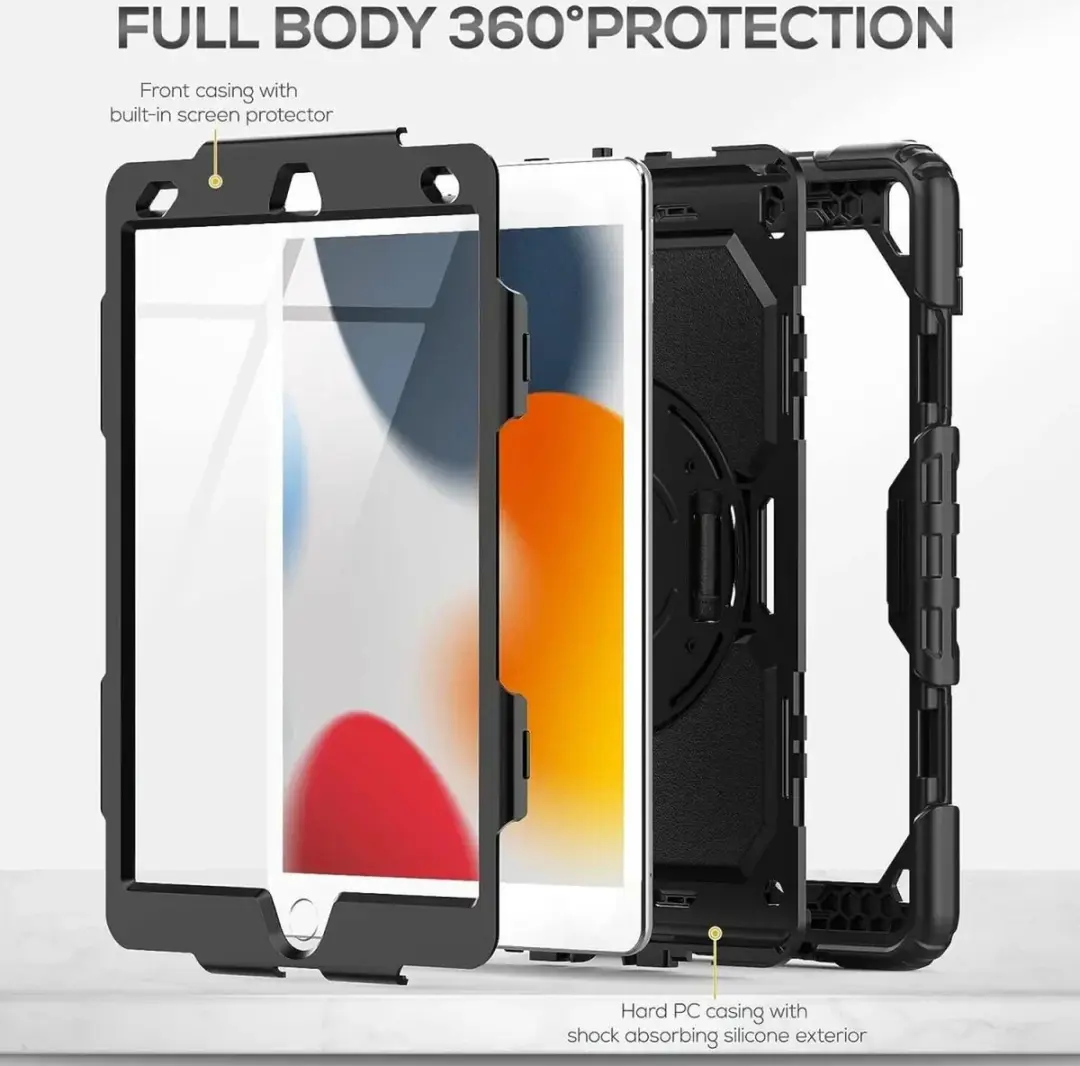 Selected by GSMpunt.nl iPad 10.2 Hoes - Blauw - met Screenprotector & Riemen