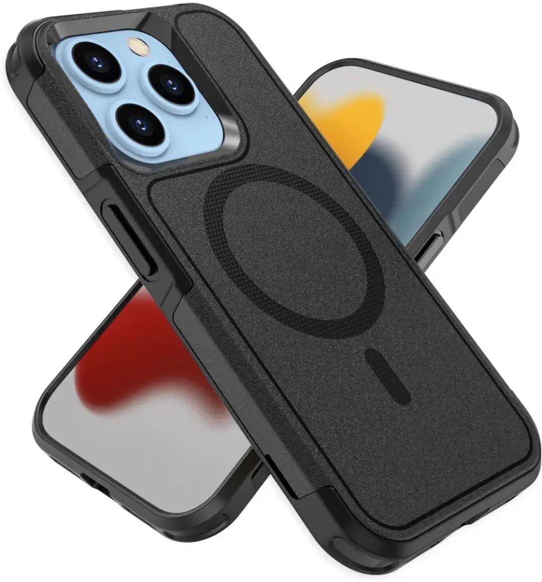 Selected by GSMpunt.nl iPhone 15 Pro Hoesje - MagSafe Dual-Layer Zwart