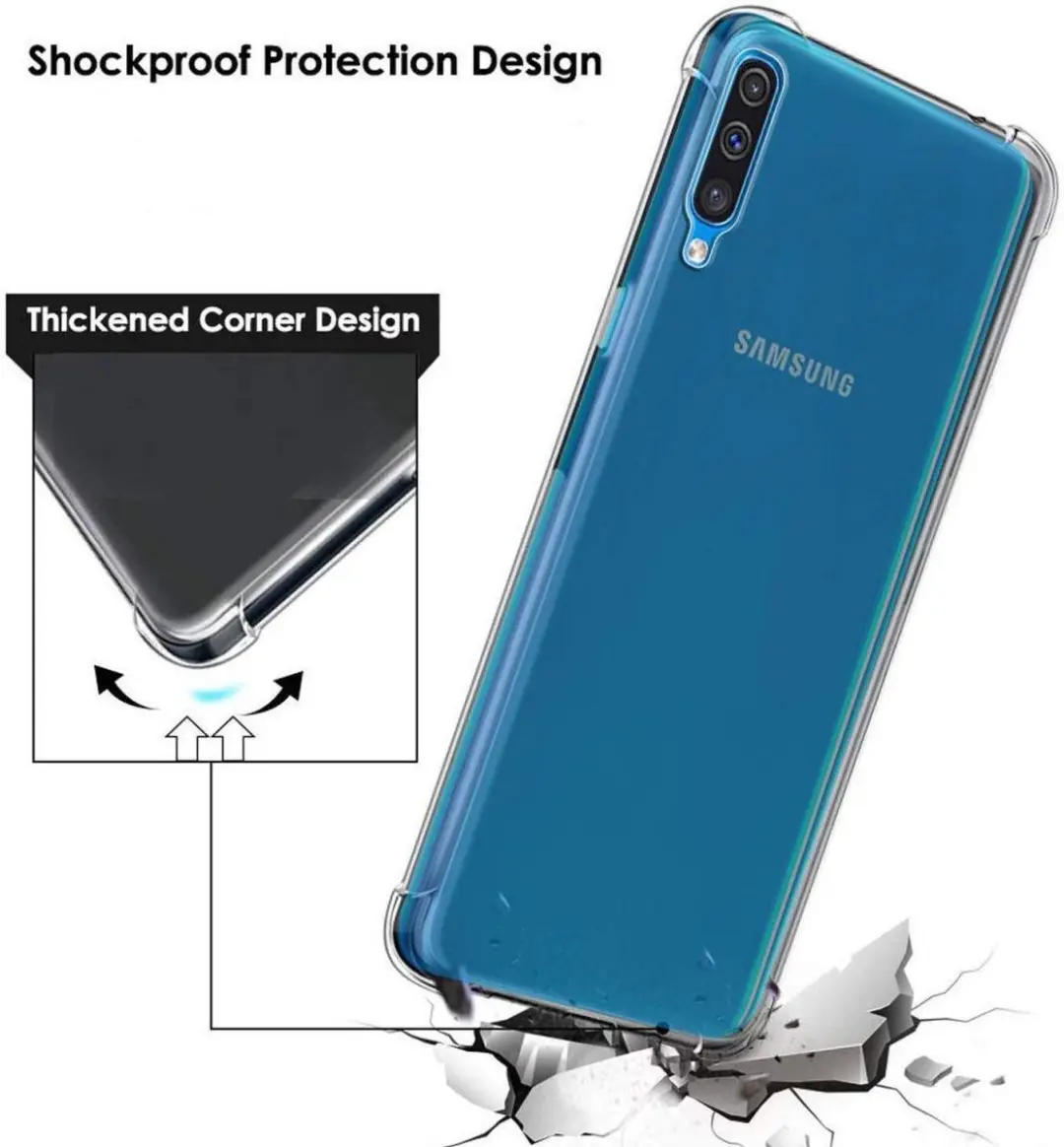 Selected Transparant Schokbestendig Hoesje Samsung Galaxy A50