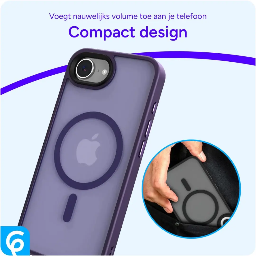Selected by GSMpunt.nl iPhone 16e/17e Hoesje - MagSafe - Paars