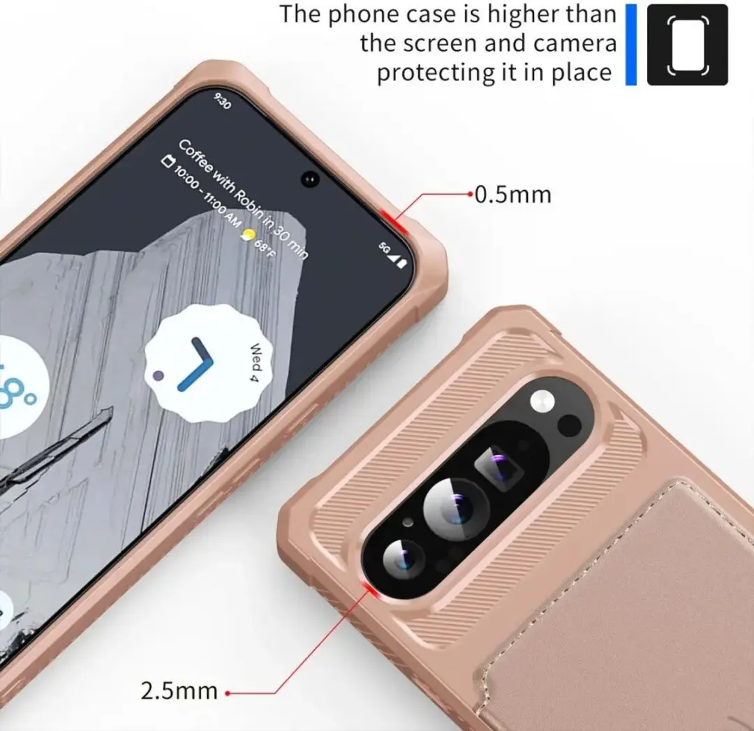 Selected Portemonnee Hoesje Google Pixel 9 Pro XL - Roze