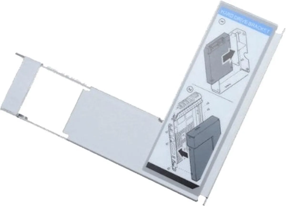 Dell 9W8C4 Verloopbracket 2.5" naar 3.5" Hotswap - Metaal - afbeelding 2 van 4