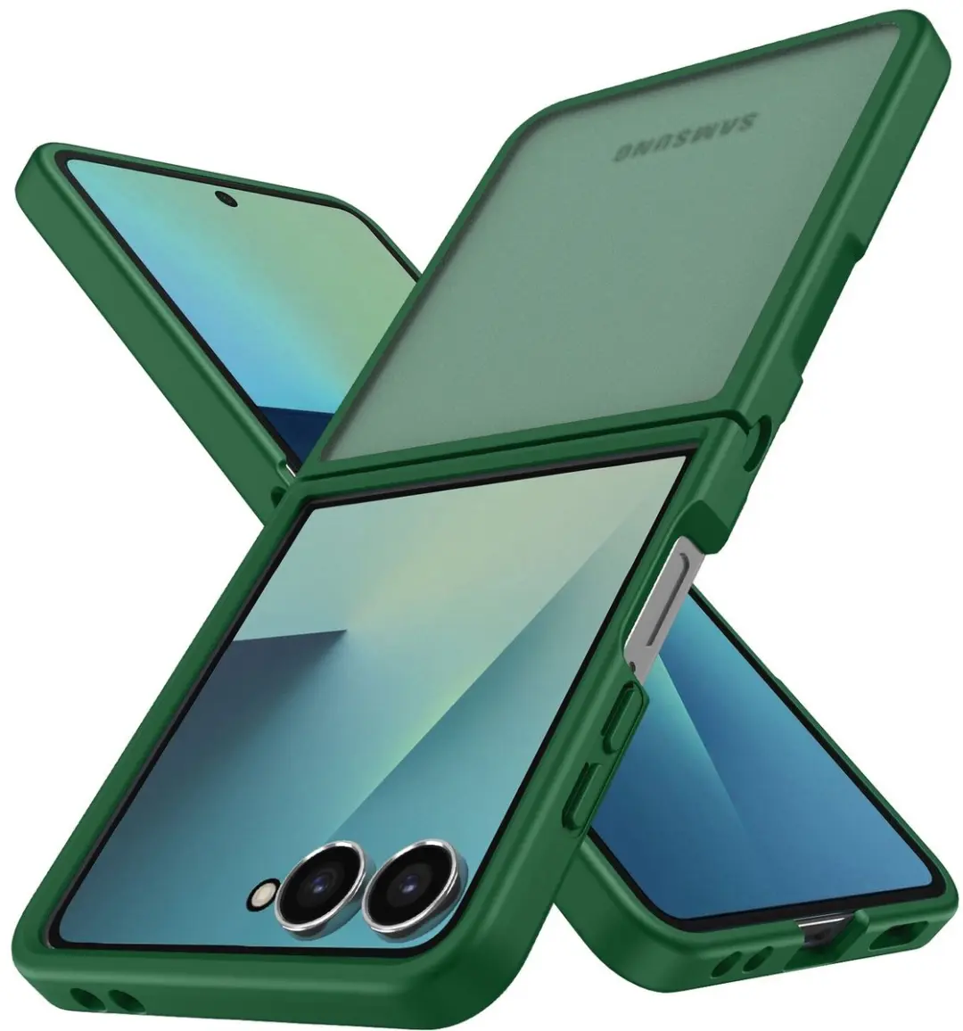 Selected Hoesje Samsung Galaxy Z Flip 7 - Matte Groen