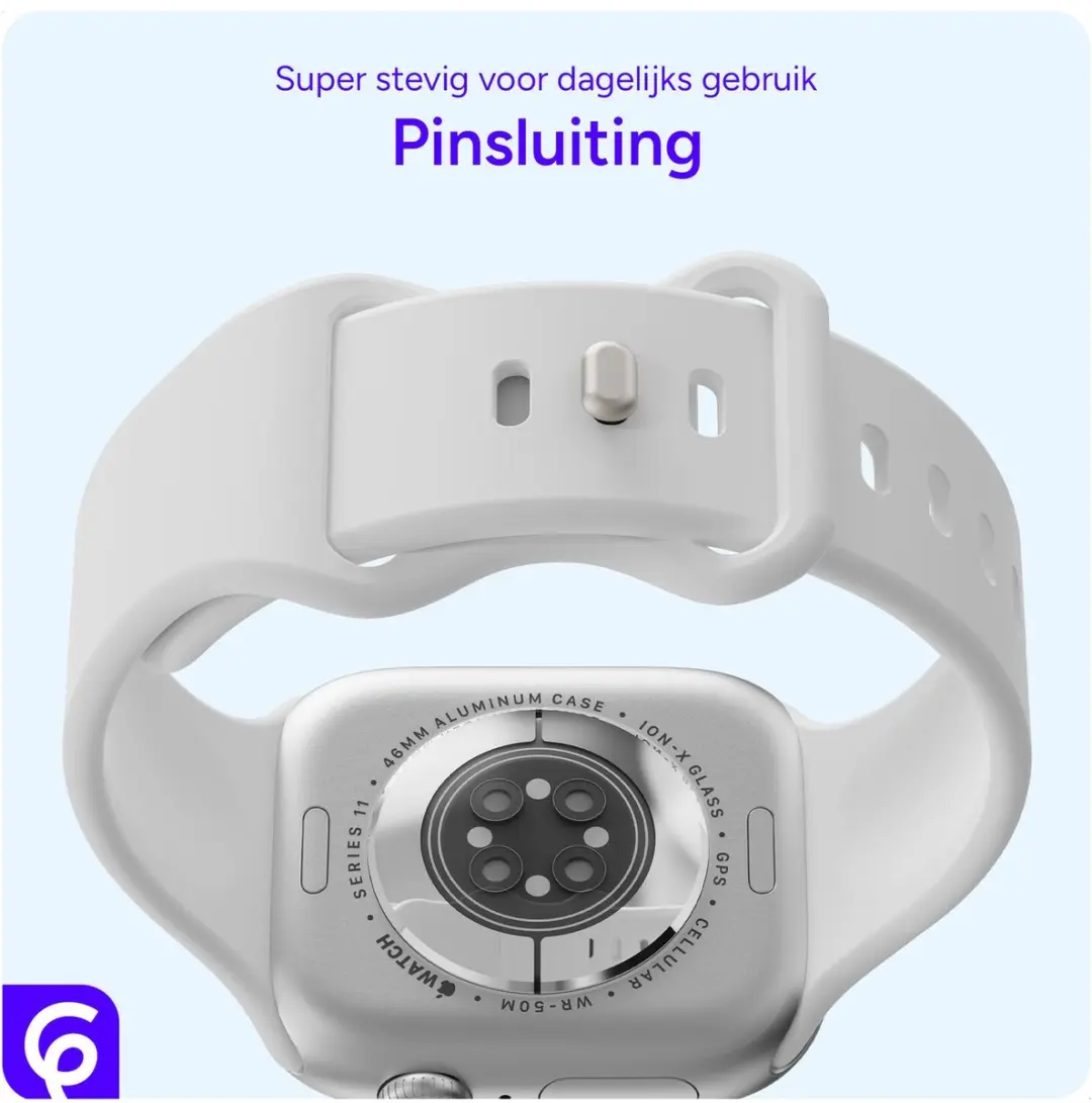 Selected SBG Siliconen Bandje Apple Watch Ultra 3 49mm - Wit