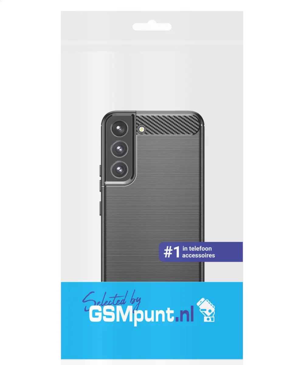 Selected Geborsteld TPU Hoesje Samsung Galaxy S23 - Zwart
