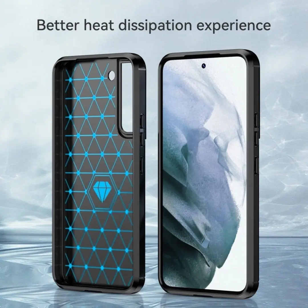Selected Geborsteld TPU Hoesje Samsung Galaxy S23 - Zwart - afbeelding 6 van 6