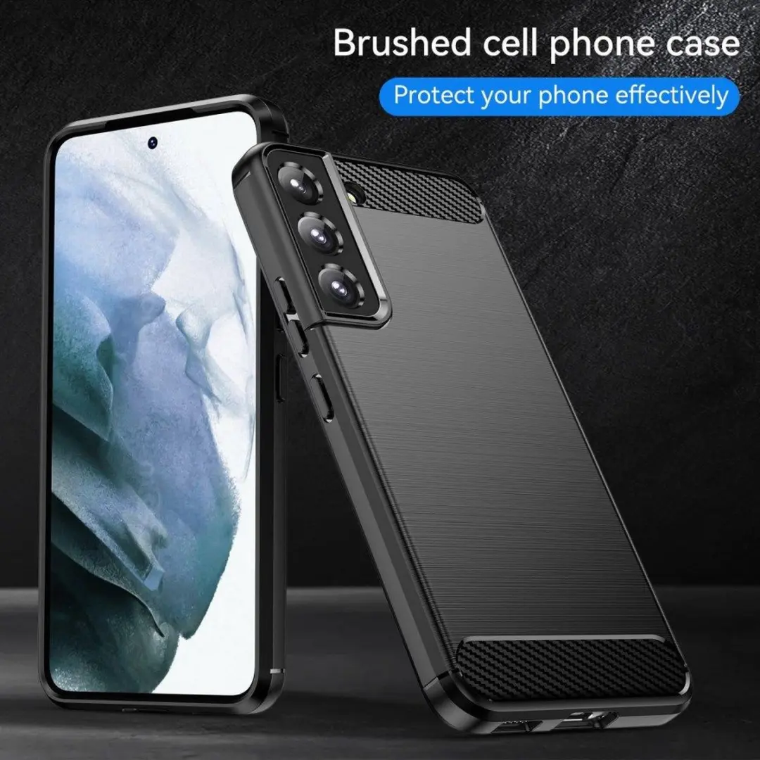 Selected Geborsteld TPU Hoesje Samsung Galaxy S23 - Zwart