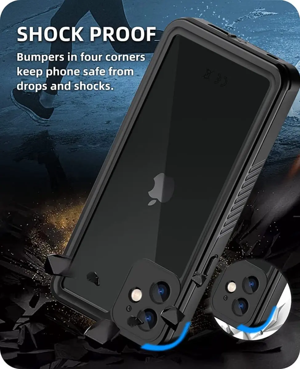 Selected SBG Outdoor Case iPhone 11 - Waterdicht Transparant Zwart