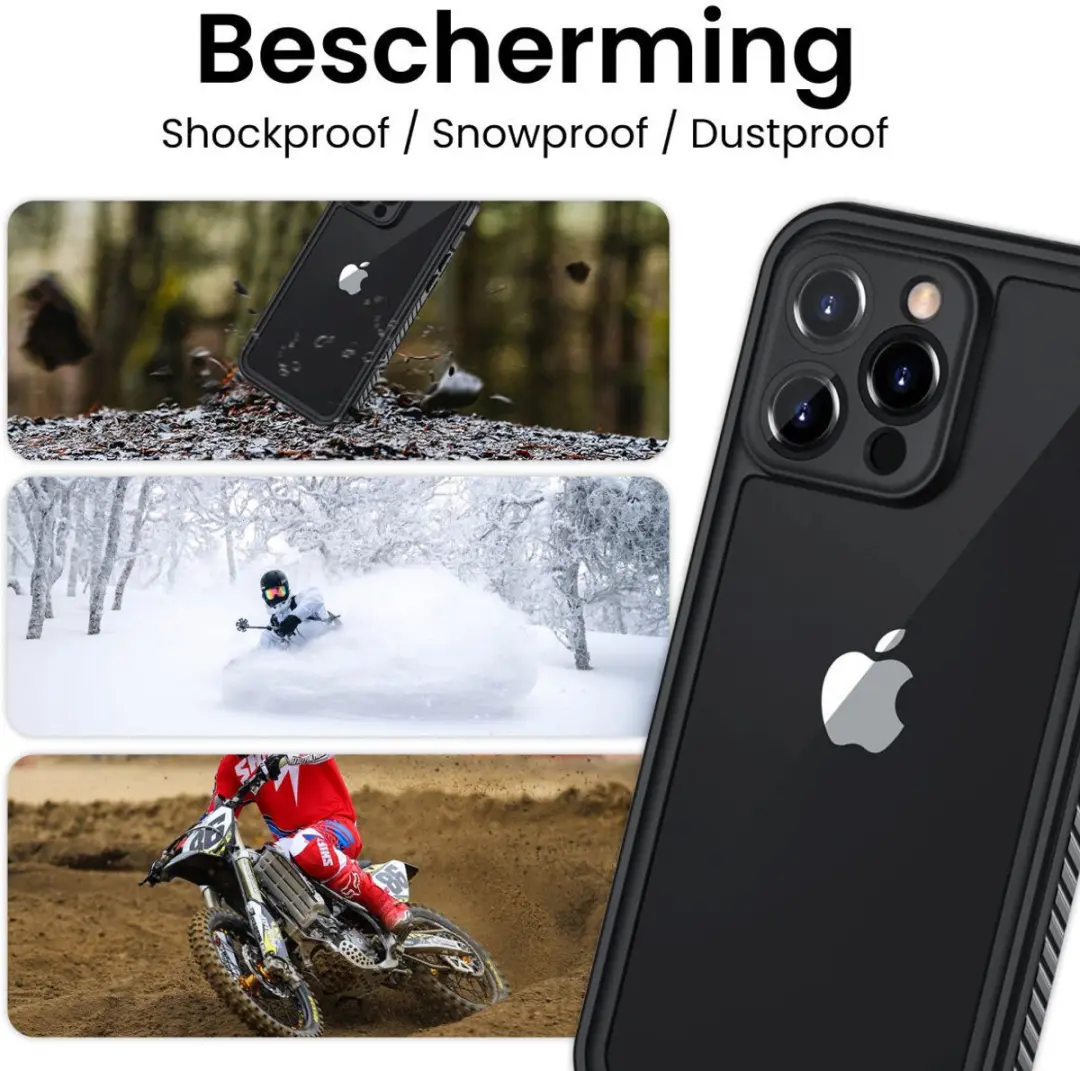 Selected SBG Outdoor Case iPhone 11 - Waterdicht Transparant Zwart
