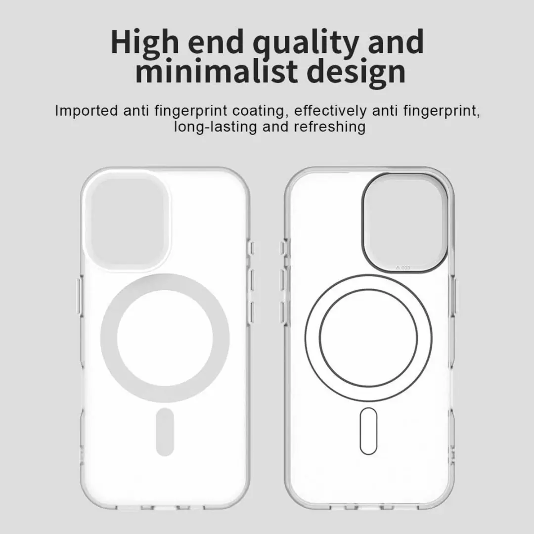 Selected MagSafe Backcover iPhone 16 Plus - Wit & Transparant