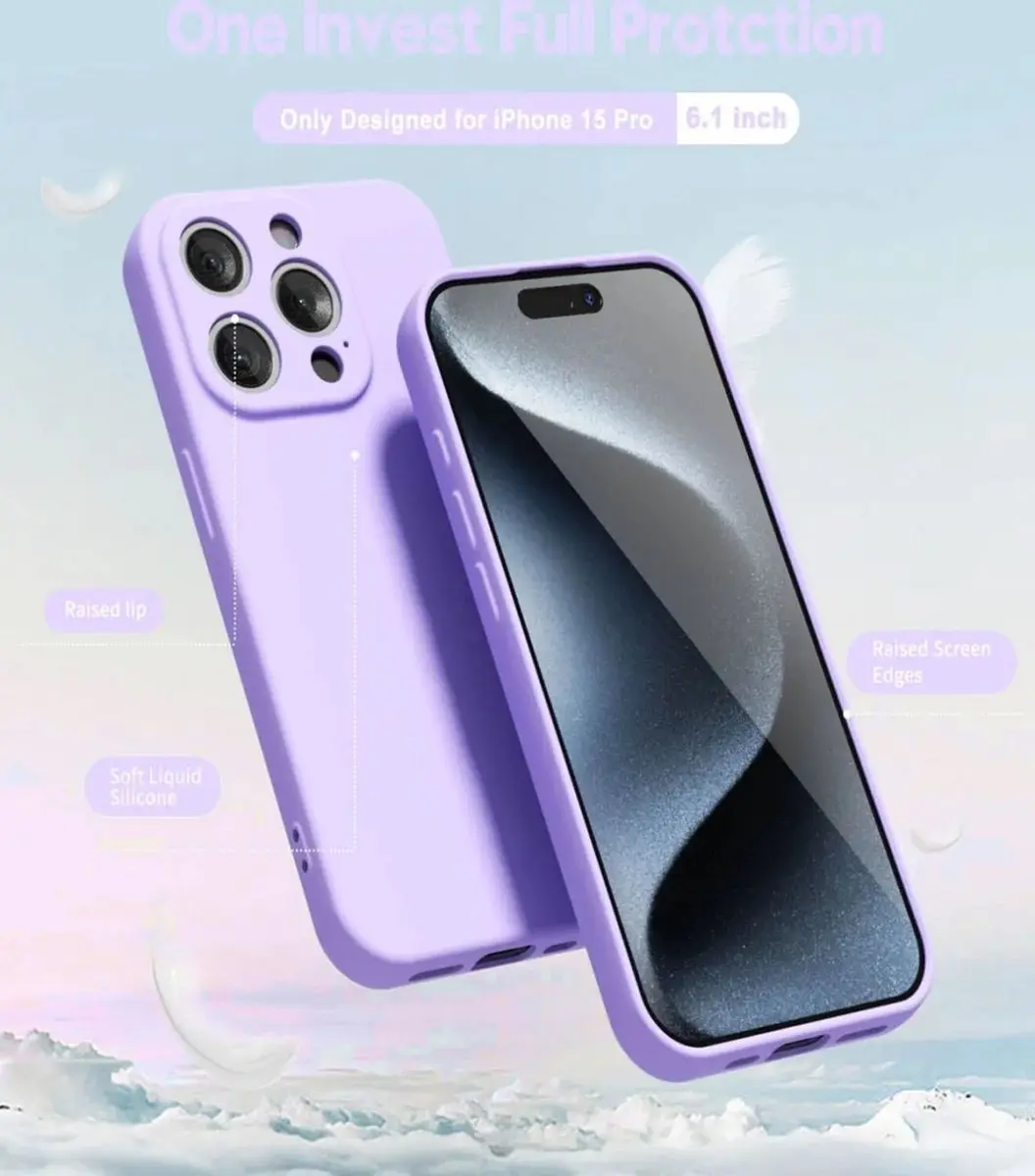 Selected by GSMpunt Apple iPhone 15 Pro Hoesje - Lila - Dun TPU