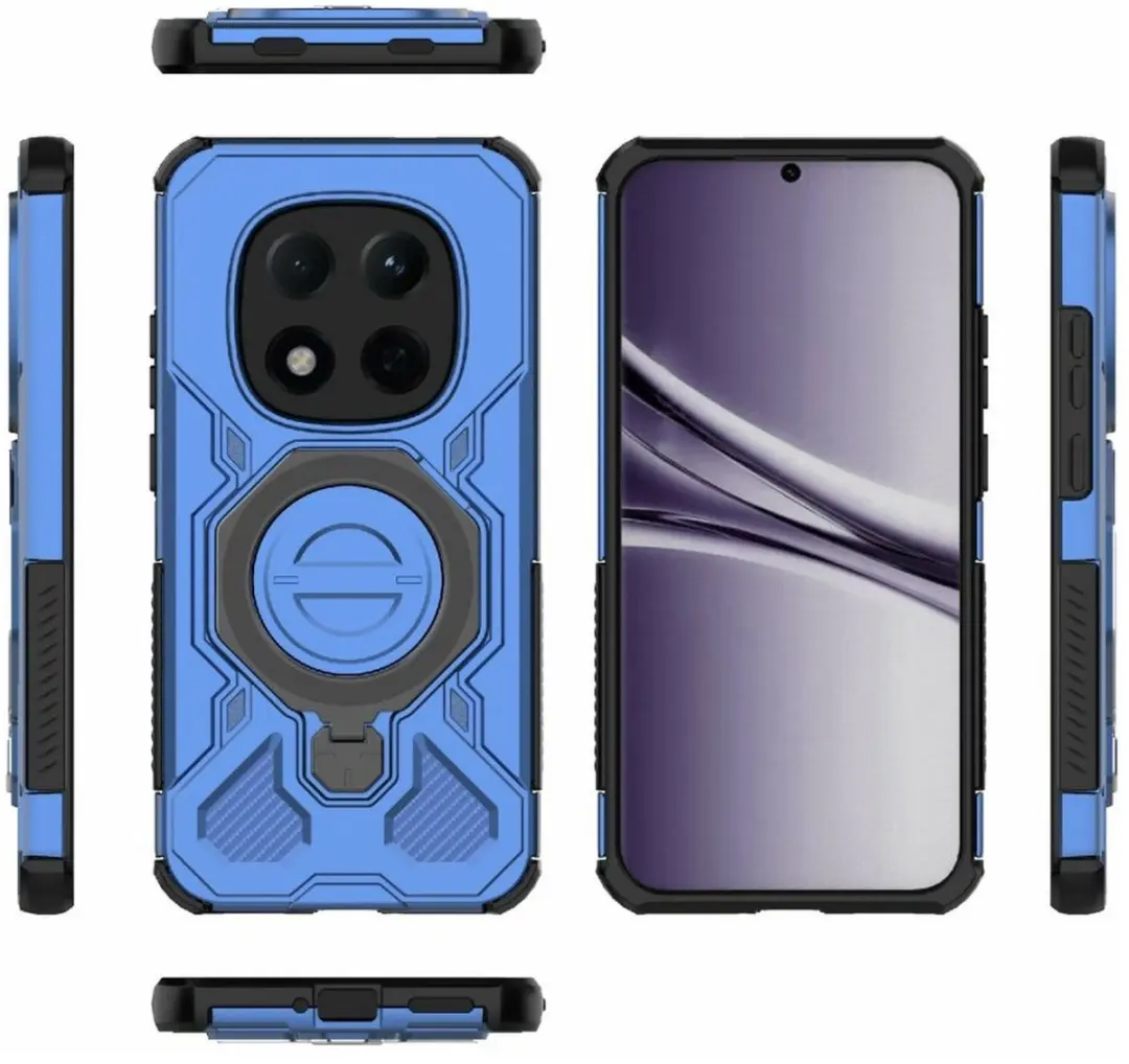 Selected Hoesje Xiaomi Redmi Note 15 Pro 5G MagSafe Blauw - 360° Draaibare Stand