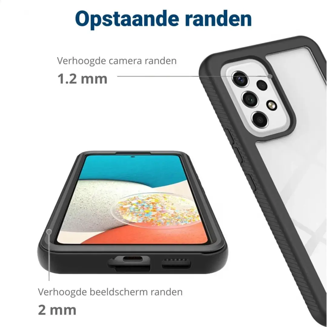 Selected Full Protect 360° Hoesje Samsung Galaxy A53 - Blauw/Transparant