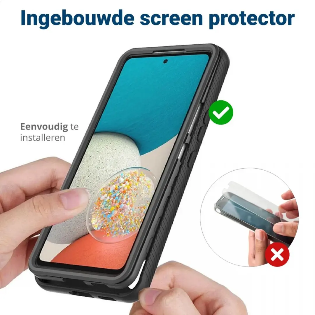Selected Full Protect 360° Hoesje Samsung Galaxy A53 - Blauw/Transparant