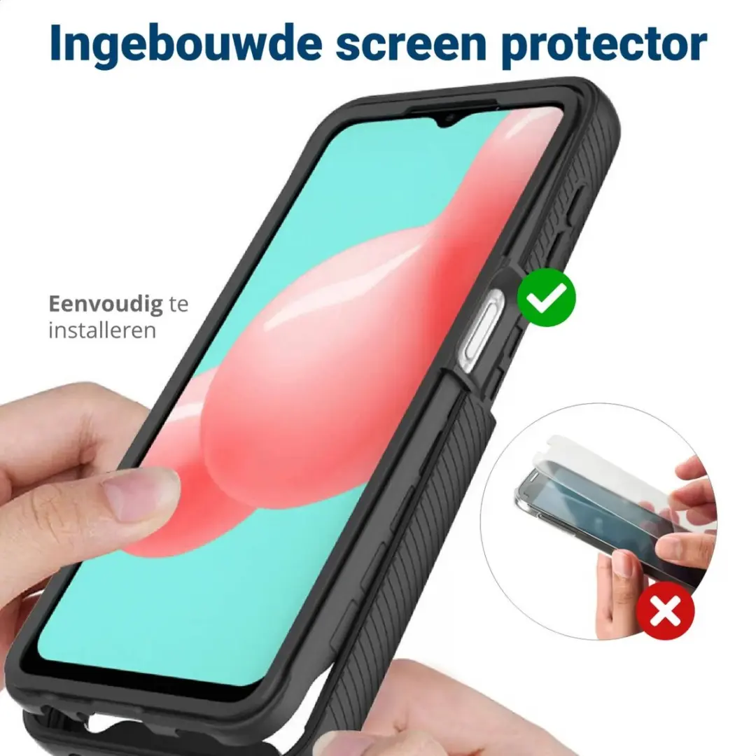 Selected Hoesje Samsung Galaxy A32 5G - Full Protect Zwart