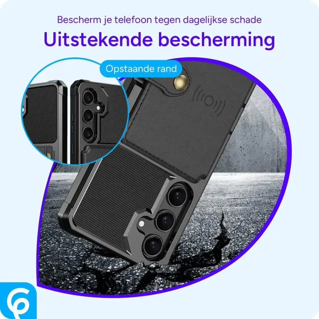 Selected Portemonnee Hoesje Samsung Galaxy S26 Plus - 3 Pasjes - Zwart