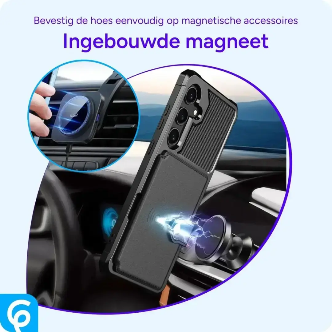 Selected Portemonnee Hoesje Samsung Galaxy S26 Plus - 3 Pasjes - Zwart