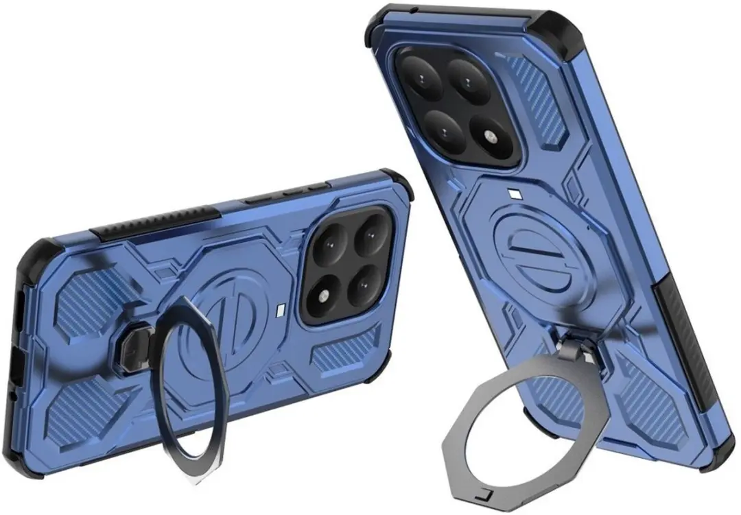 Selected Hoesje Xiaomi 15T MagSafe Blauw - 360° Draaibare Stand