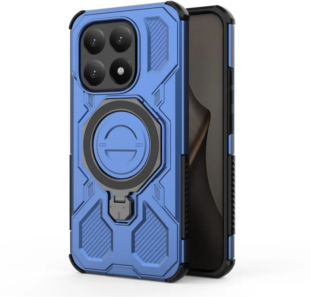 Selected Hoesje Xiaomi 15T MagSafe Blauw - 360° Draaibare Stand