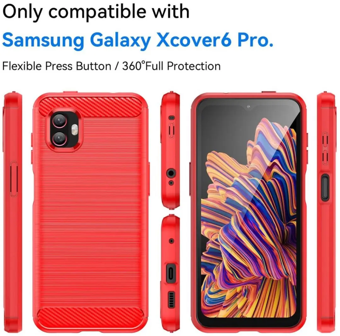 Selected TPU Hoesje Samsung Galaxy Xcover 6 Pro - Rood