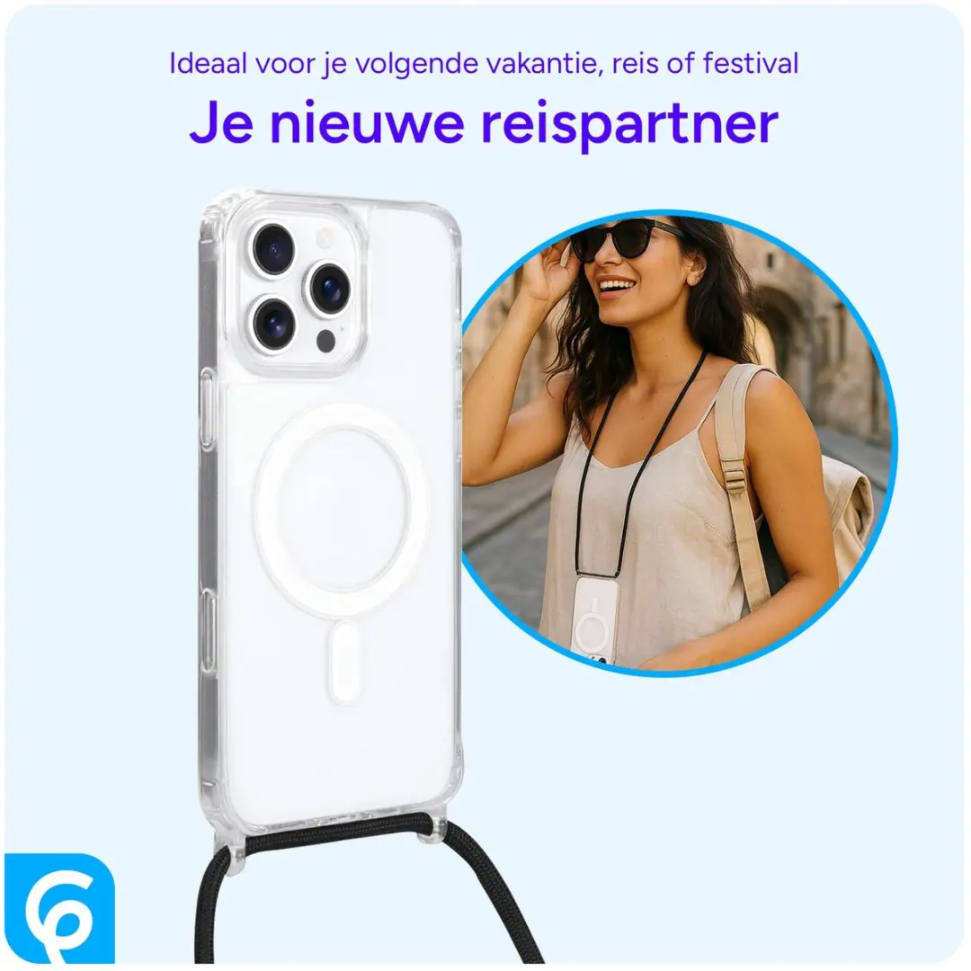 Selected by GSMpunt Hoesje iPhone 16 Pro Max MagSafe - Transparant