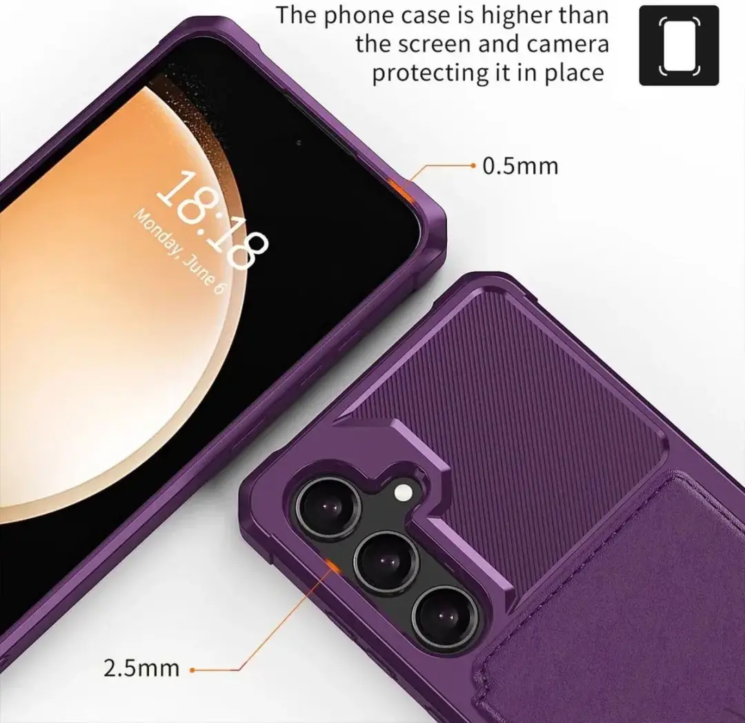 Selected Portemonnee Hoesje Samsung Galaxy A35 - 4 Pasjes - Paars - afbeelding 6 van 6