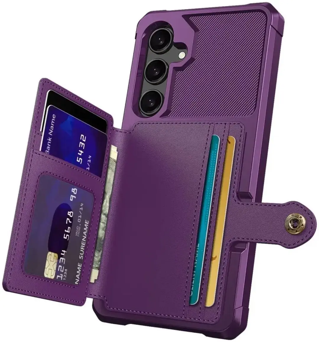 Selected Portemonnee Hoesje Samsung Galaxy A35 - 4 Pasjes - Paars