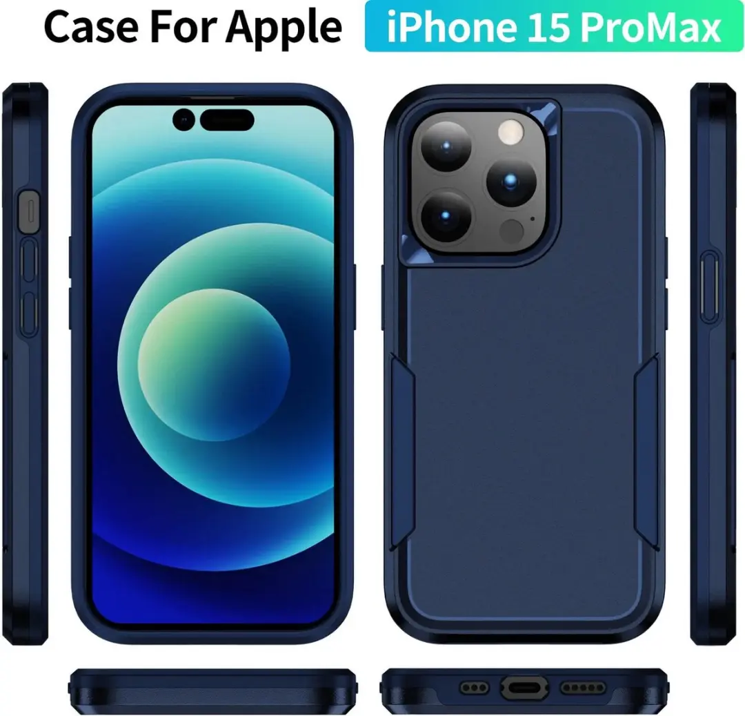 Selected Back Cover iPhone 15 Pro Max Blauw