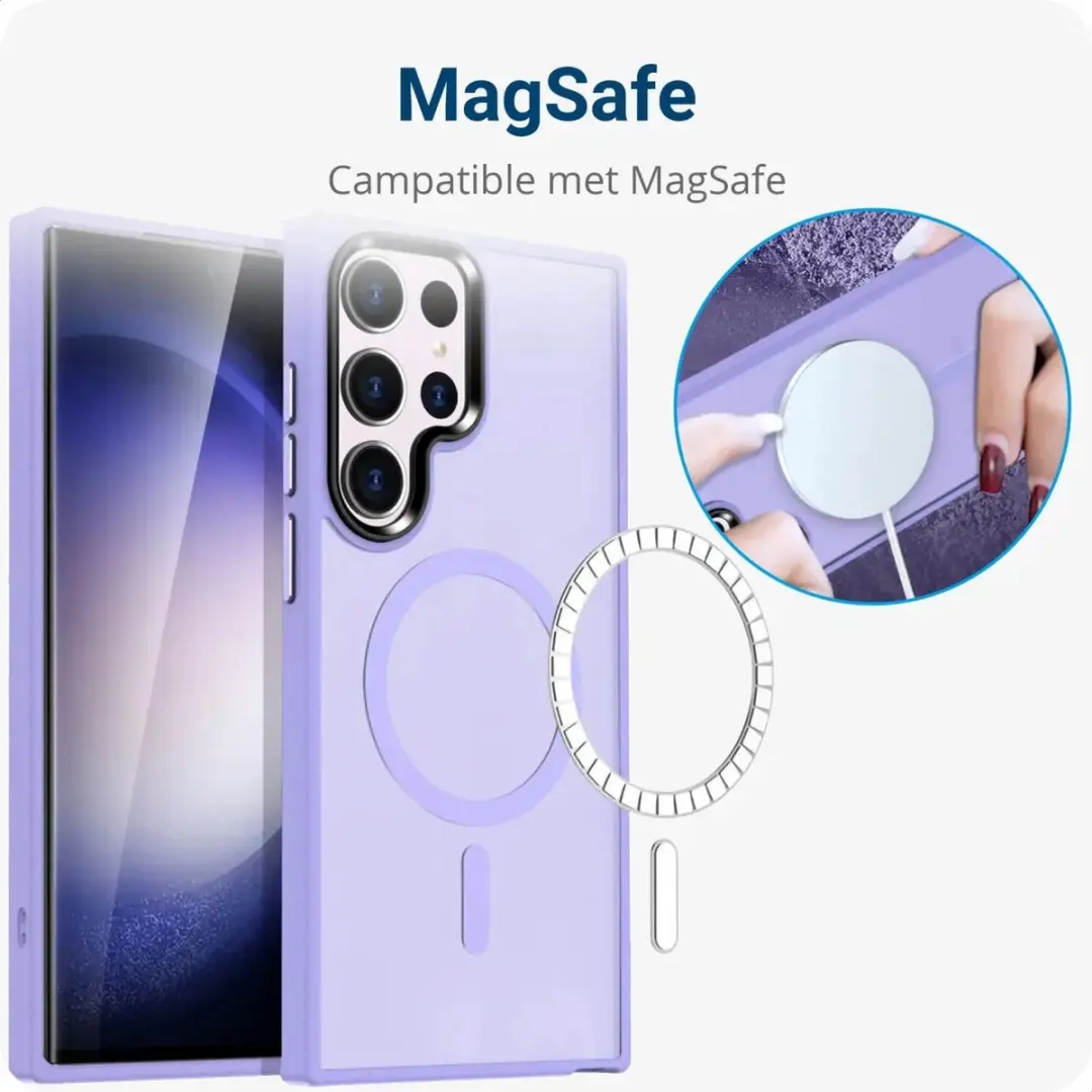 Selected Hoesje Samsung Galaxy S23 Ultra MagSafe - Violet
