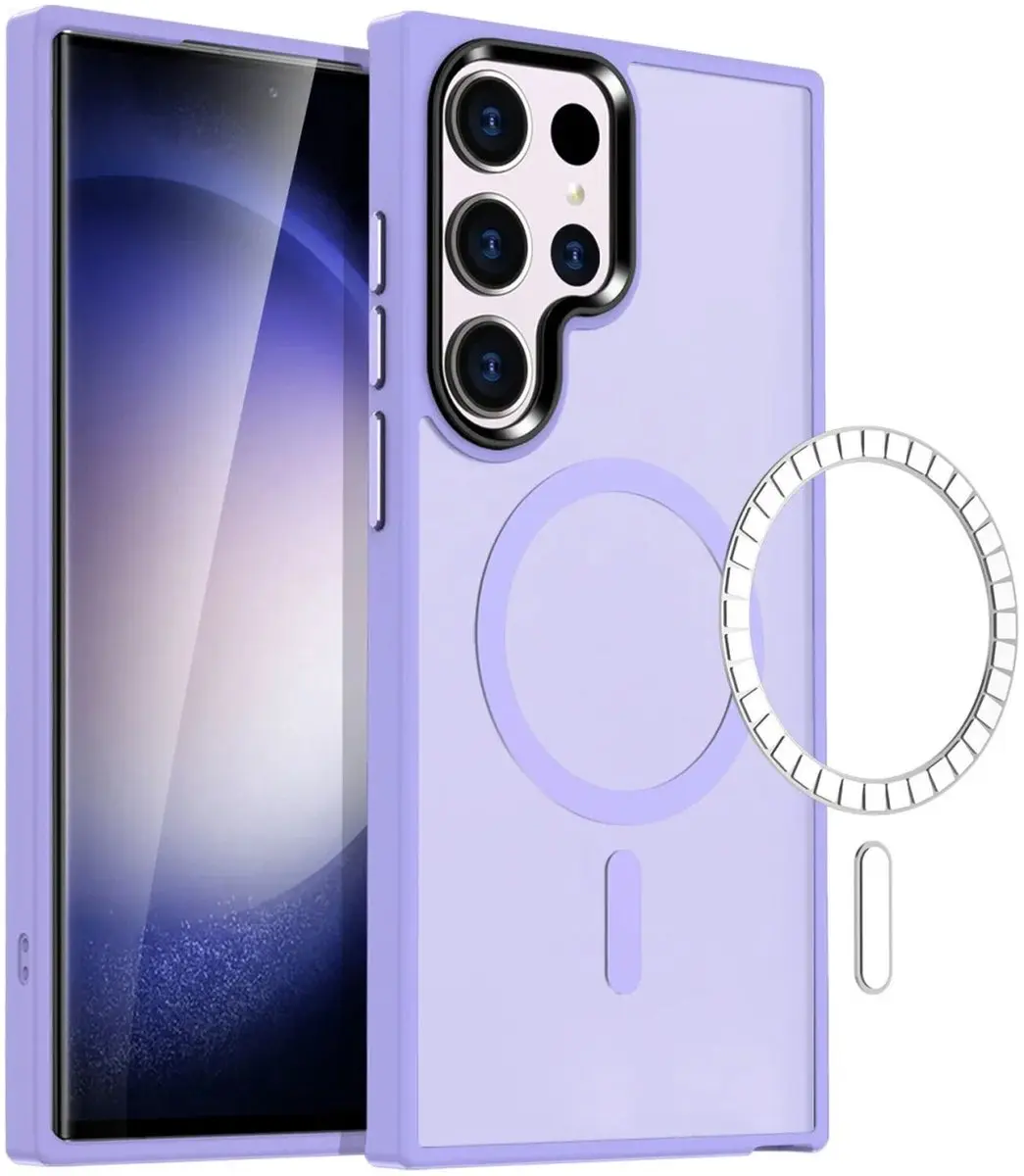 Selected Hoesje Samsung Galaxy S23 Ultra MagSafe - Violet