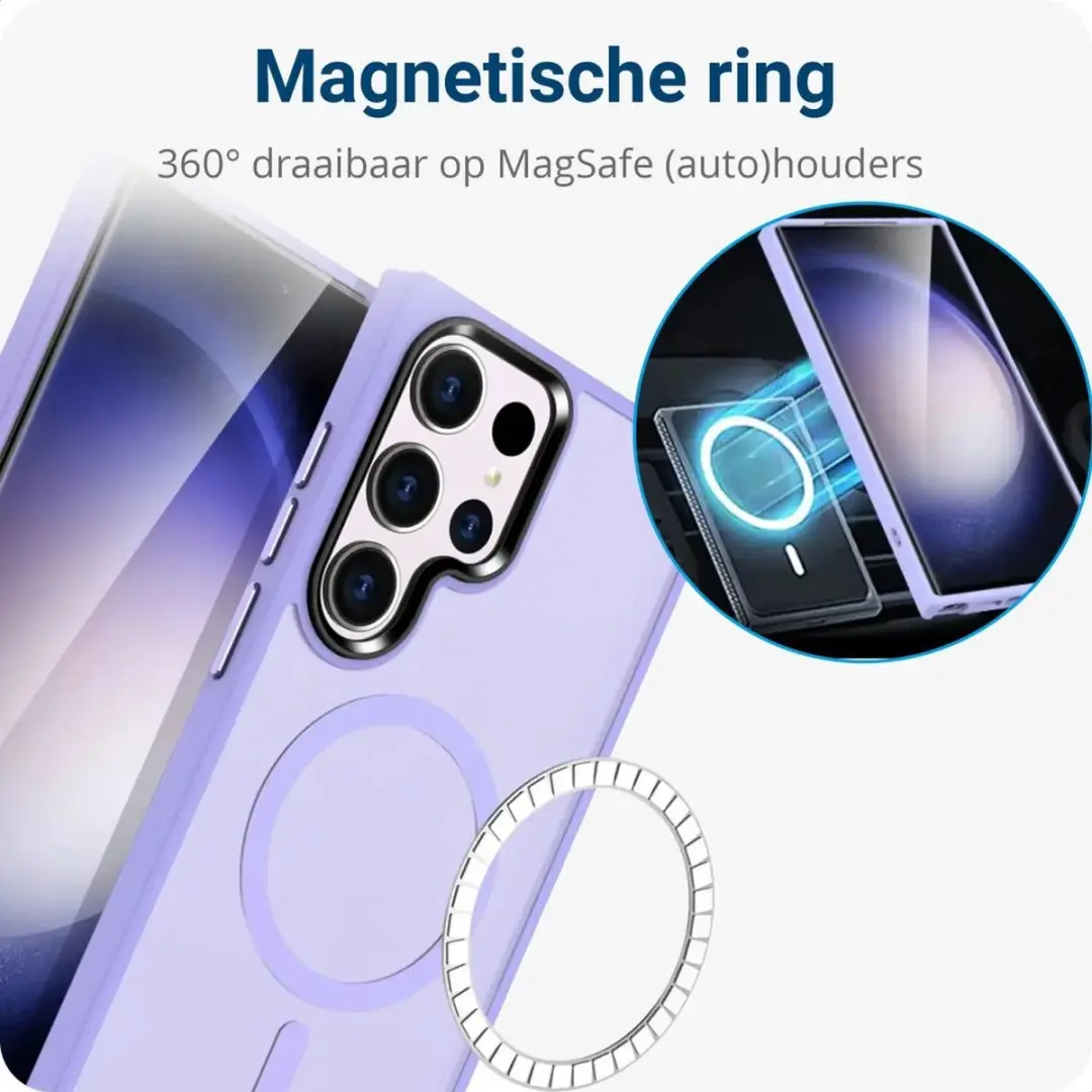 Selected Hoesje Samsung Galaxy S23 Ultra MagSafe - Violet