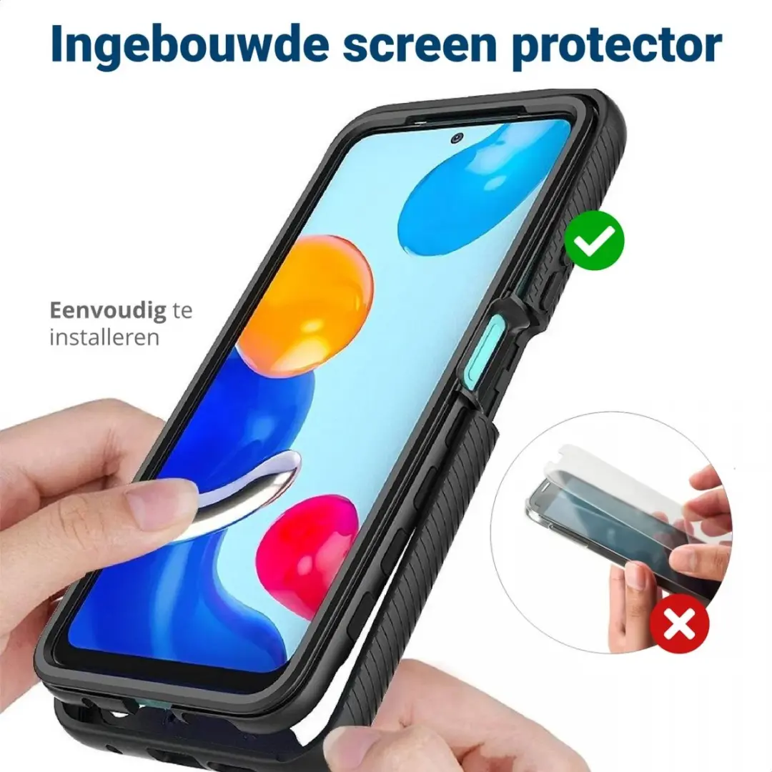 Xiaomi Redmi Note 11/11S Hoesje - Blauw - Full Protect