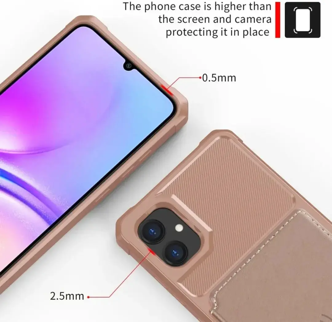 Selected Portemonnee Hoesje Samsung Galaxy A05 - Roze - 4 Pasjes - afbeelding 6 van 6