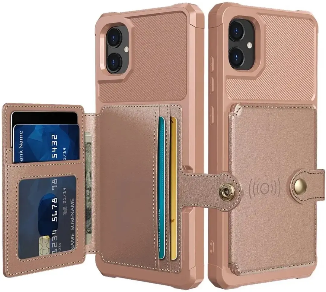 Selected Portemonnee Hoesje Samsung Galaxy A05 - Roze - 4 Pasjes