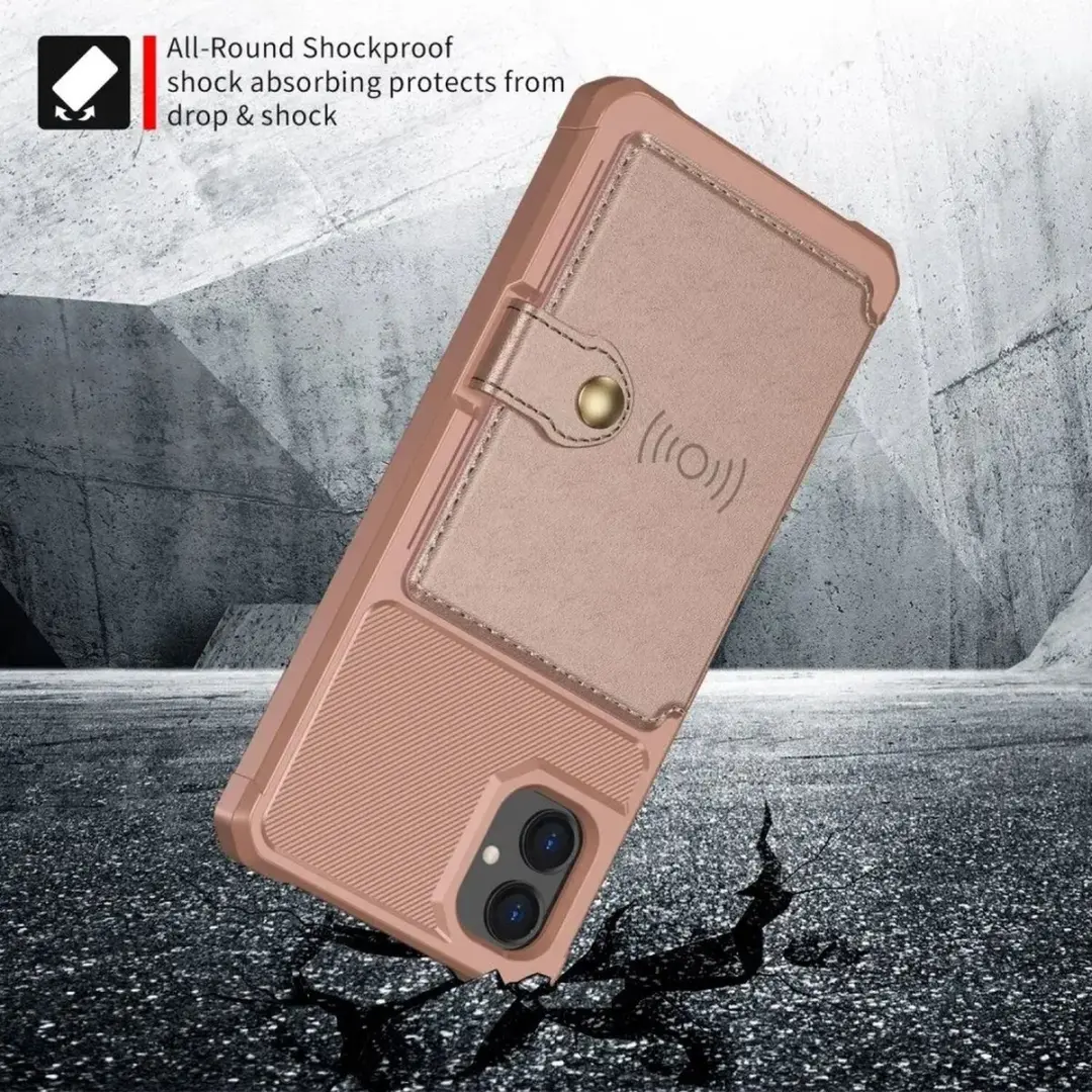 Selected Portemonnee Hoesje Samsung Galaxy A05 - Roze - 4 Pasjes
