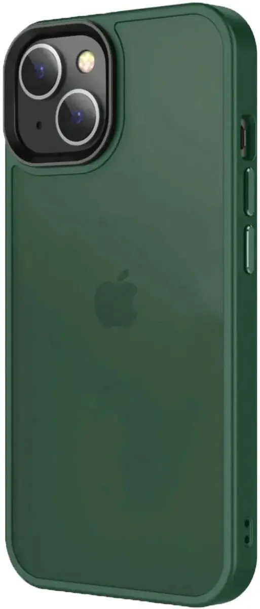 Selected Hoesje iPhone 15 Matte Back Cover - Groen