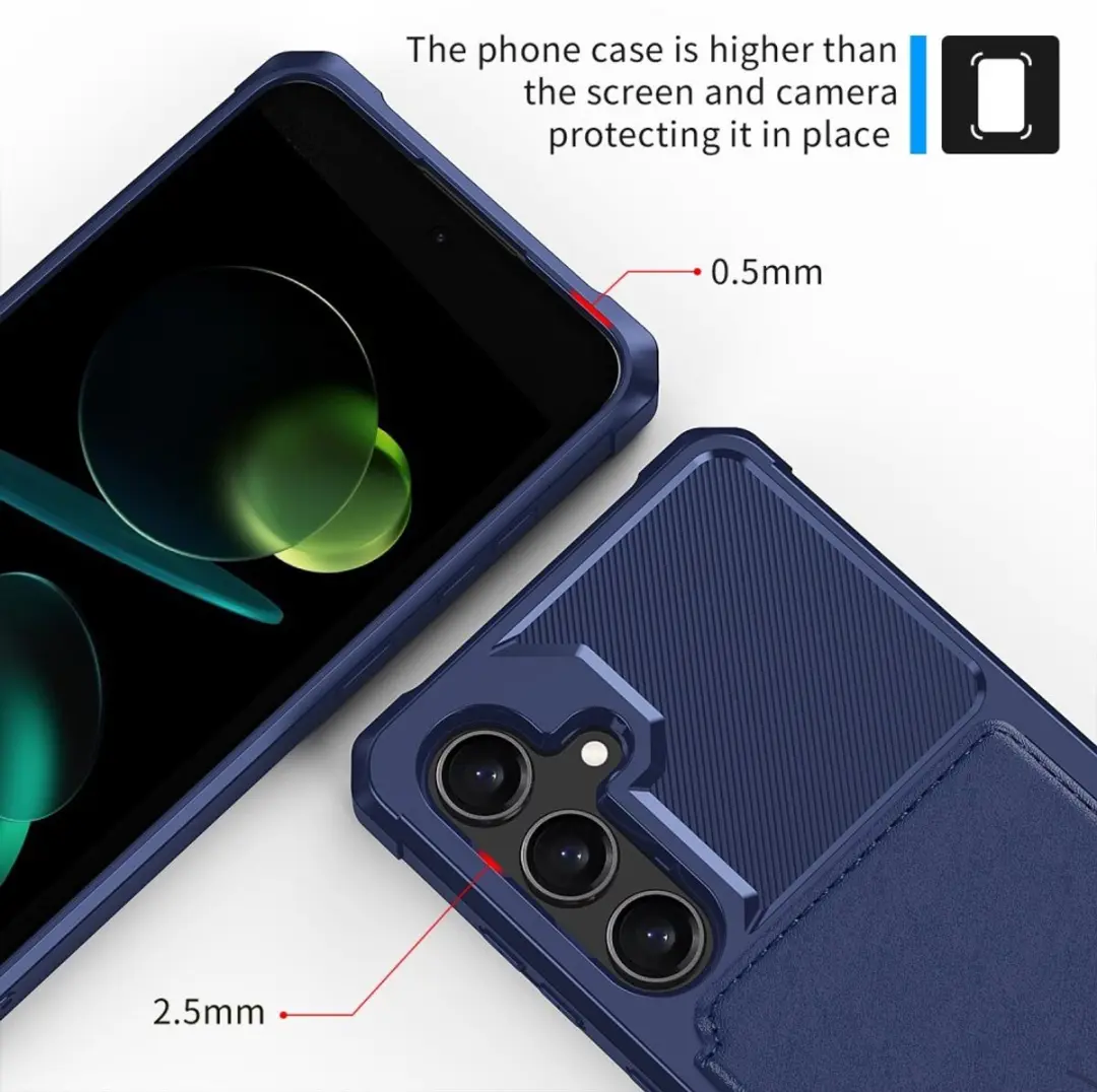 Selected Portemonnee Hoesje Samsung Galaxy S25 FE - 4 Pasjes - Blauw - afbeelding 6 van 6