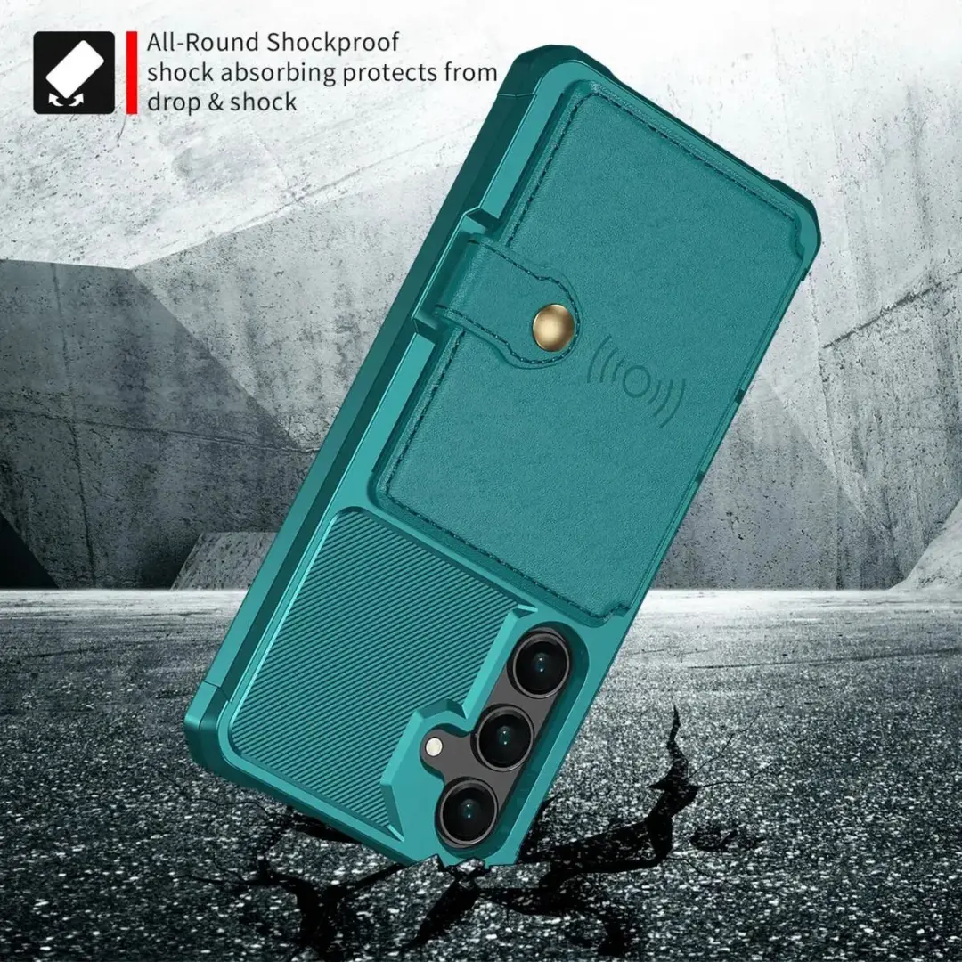 Selected Portemonnee Hoesje Samsung Galaxy A36 - Groen - 4 Pasjes
