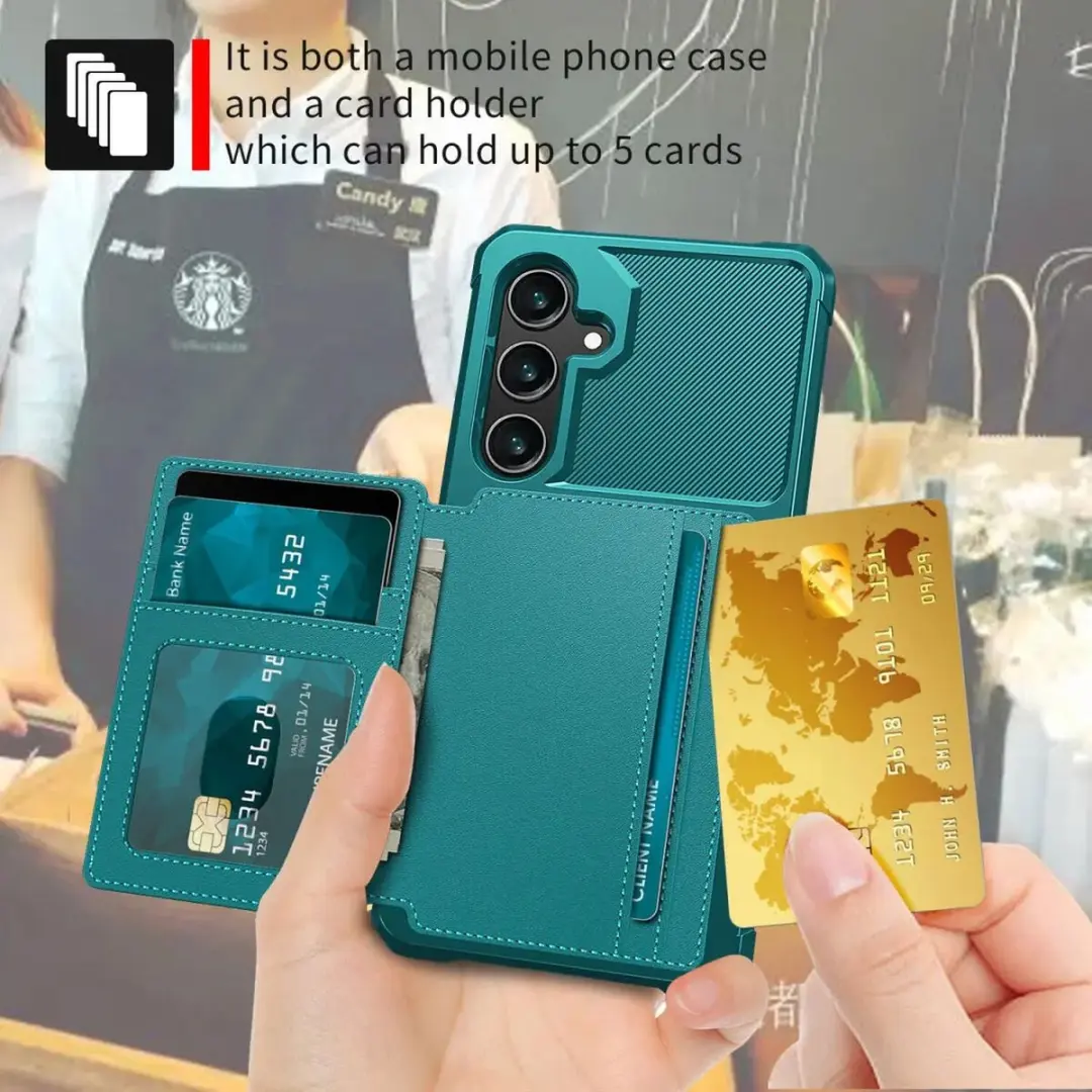 Selected Portemonnee Hoesje Samsung Galaxy A36 - Groen - 4 Pasjes