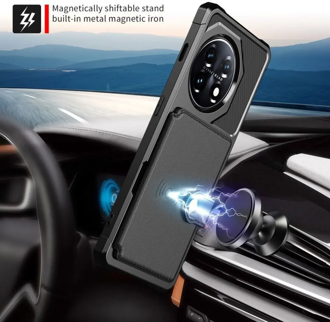 Selected Portemonnee Hoesje OnePlus 11 - 4 Pasjes Zwart