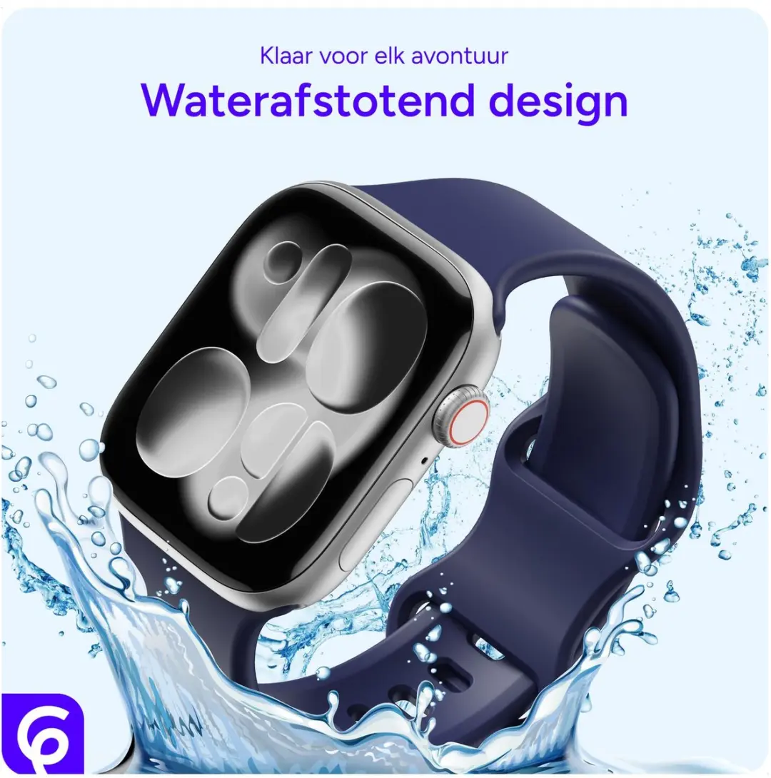 Selected Siliconen Bandje Apple Watch Ultra 49mm - Midnight Blue